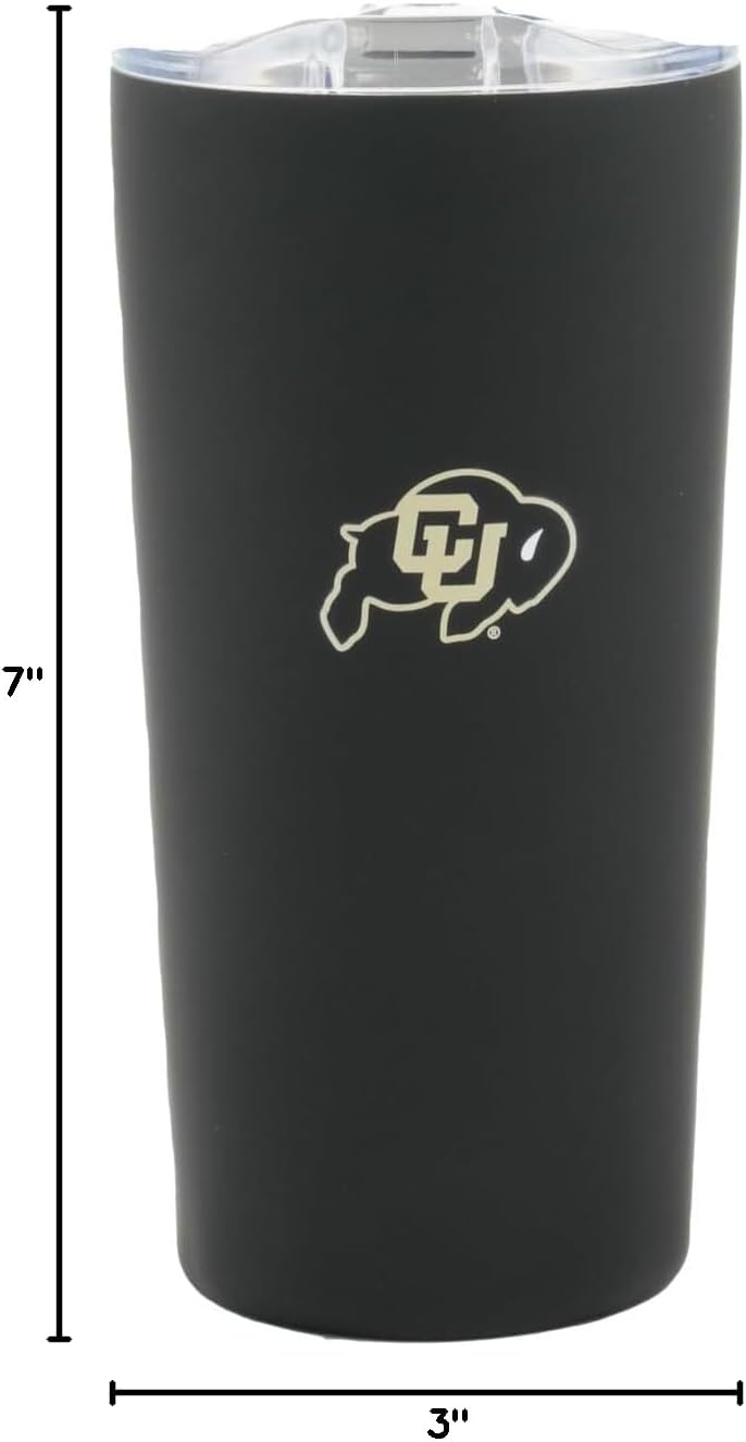 Decorvo Officially Licensed Collegiate Stainless Steel Tumbler - Double Walled Insulated Travel Tumbler with Slide Lid - 18 oz (Colorado) - Image 5